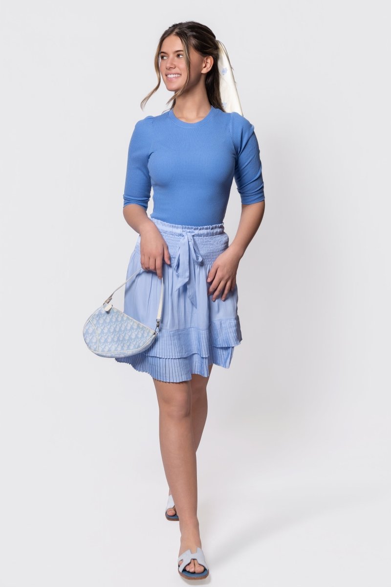 Nina Skirt 20" (Light Blue) - Skirt - Yakira Bella