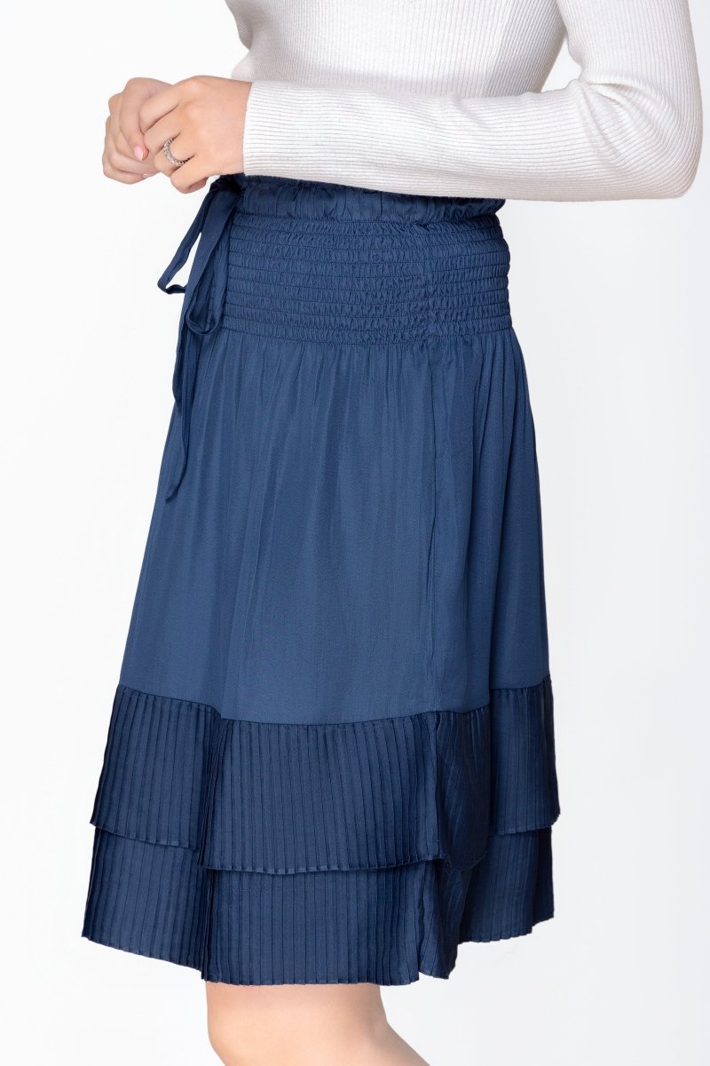 NINA SKIRT (BLUE) 23" - Skirt - Yakira Bella