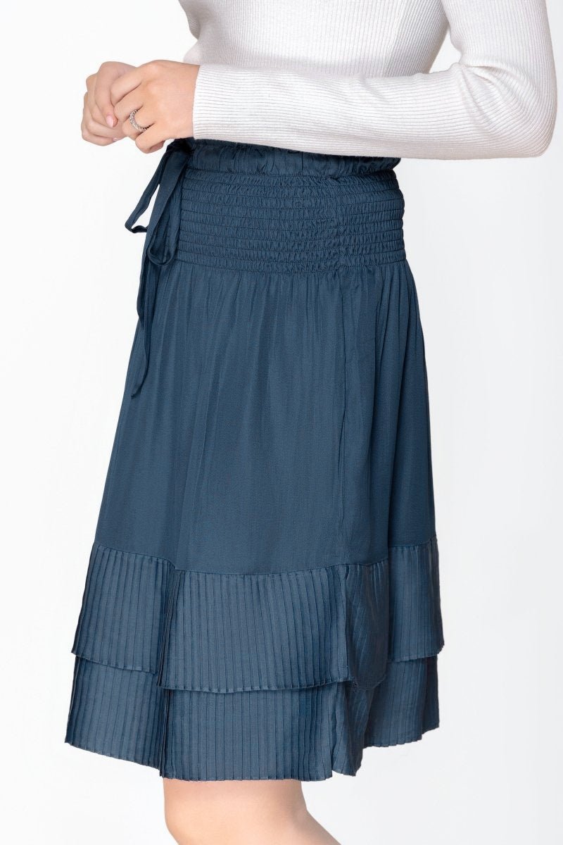 NINA SKIRT (BLUE) 23" - Skirt - Yakira Bella