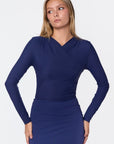 Noa Top (Navy Solid) - Top - Yakira Bella