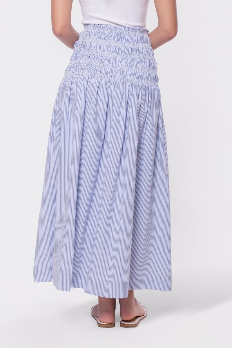 Noelle Skirt (Blue Stripe) - Skirt - Yakira Bella