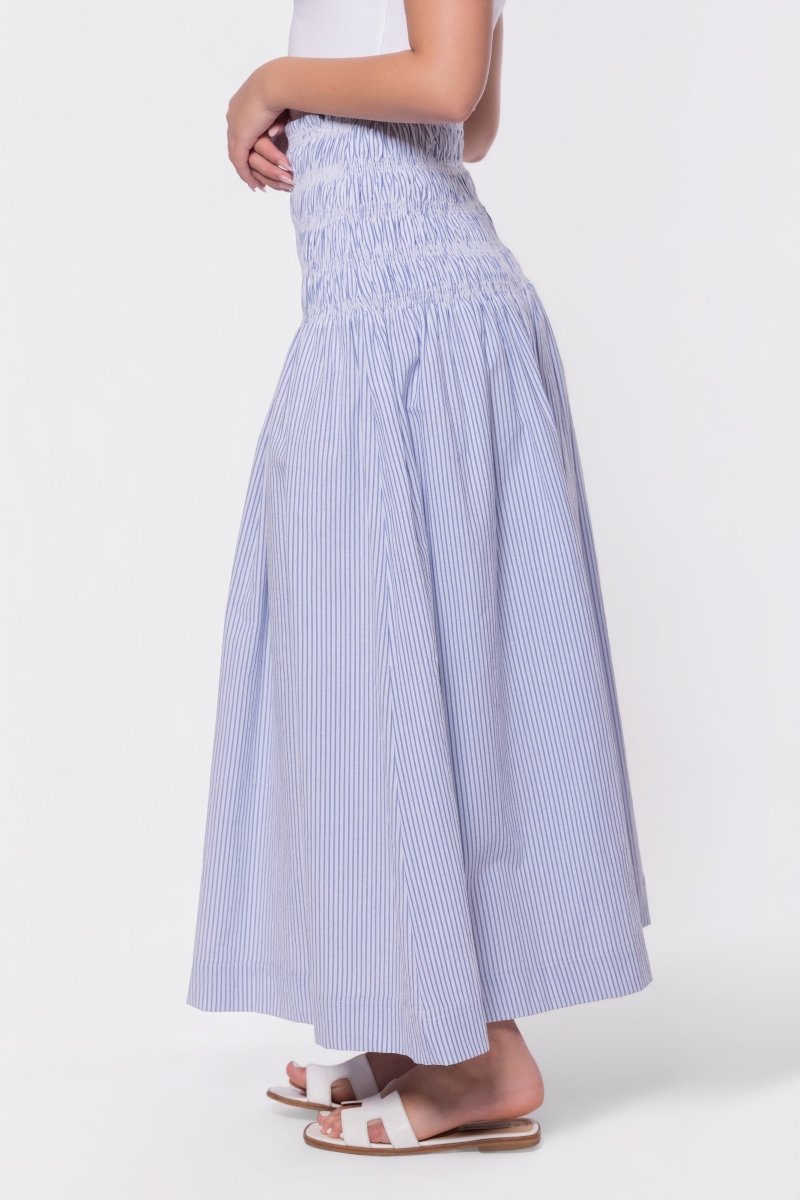 Noelle Skirt (Blue Stripe) - Skirt - Yakira Bella