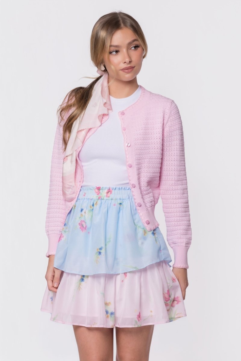 Nora Skirt 20" (Blue Pink) - Skirt - Yakira Bella