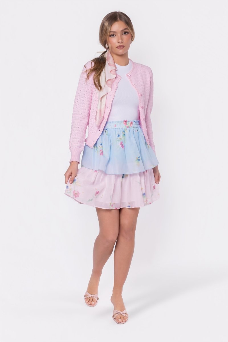 Nora Skirt 20" (Blue Pink) - Skirt - Yakira Bella
