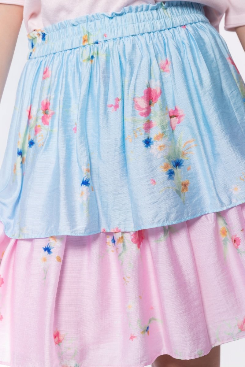 Nora Skirt 20" (Blue Pink) - Skirt - Yakira Bella