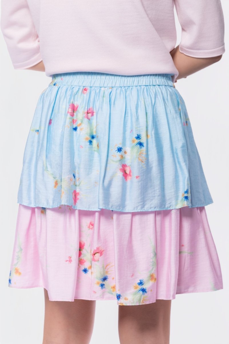 Nora Skirt 20" (Blue Pink) - Skirt - Yakira Bella