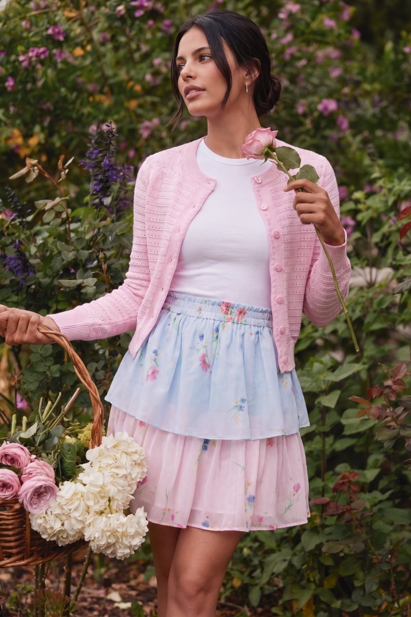 Nora Skirt 20" (Blue Pink) - Skirt - Yakira Bella