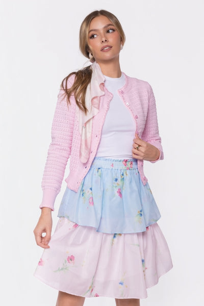 bluelea Jacquard skirt 36 pink ブルレア 中古・古着通販】Bluelea (ブルレア) ジャガードスカート ピンク