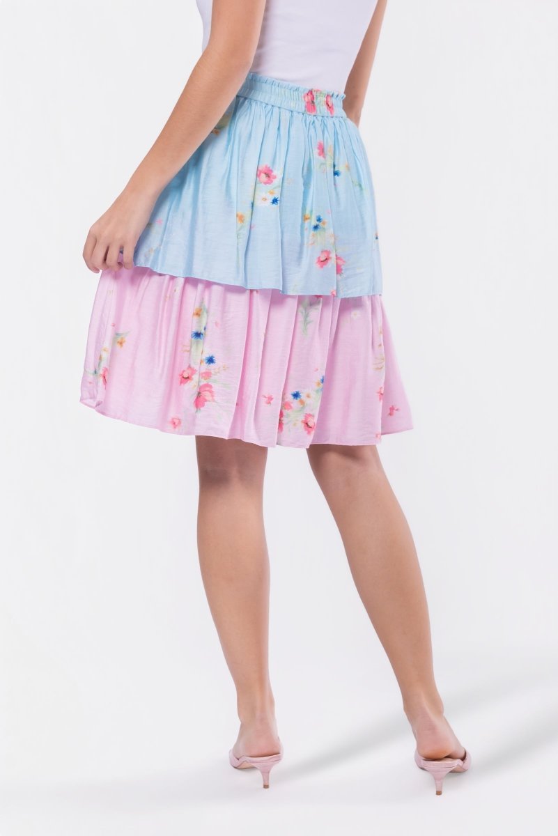 Nora Skirt 23" (Blue Pink) - Skirt - Yakira Bella