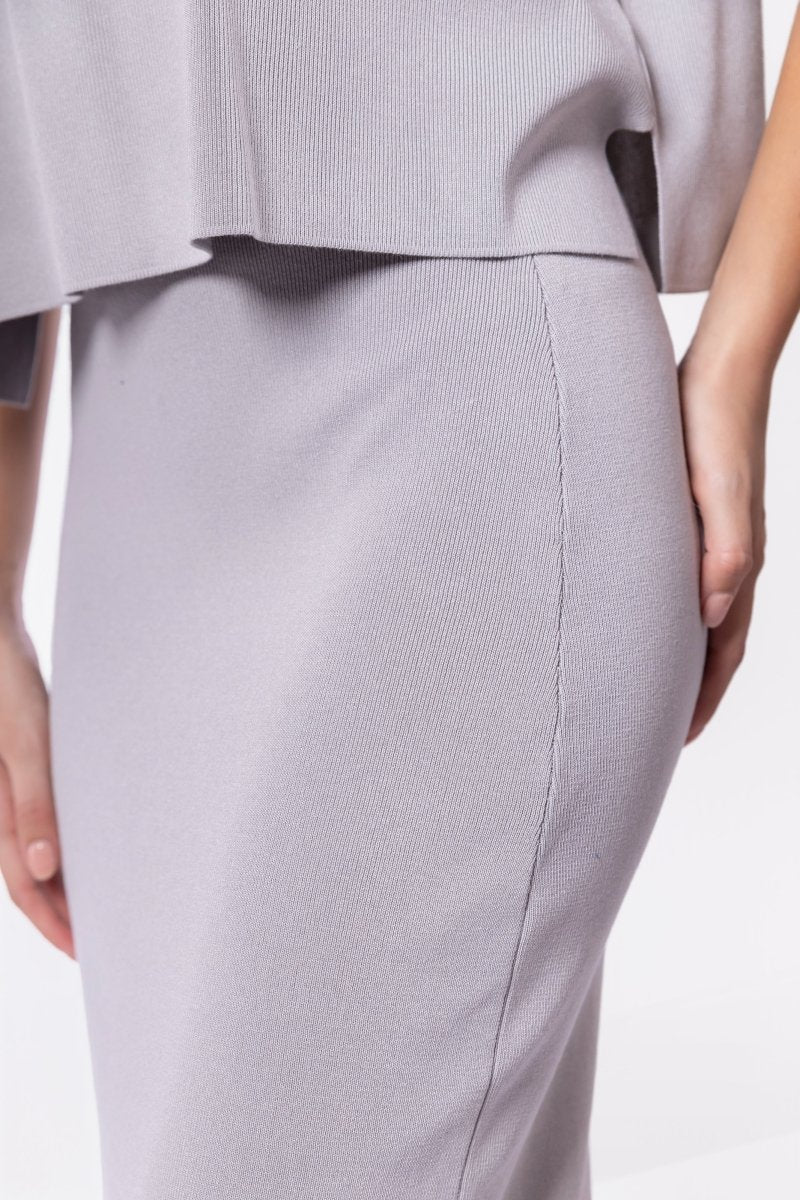 Nova Skirt (Light Grey) - Skirt - Yakira Bella