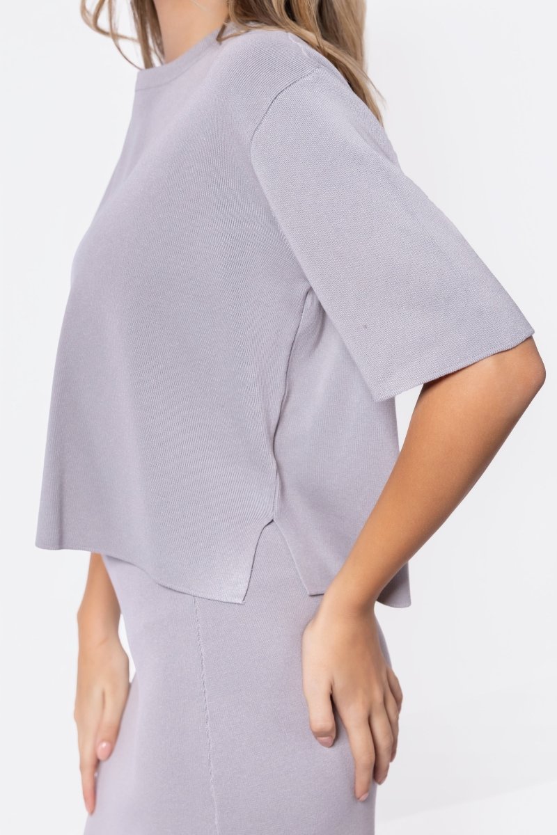 Nova Top (Light Grey) - Top - Yakira Bella