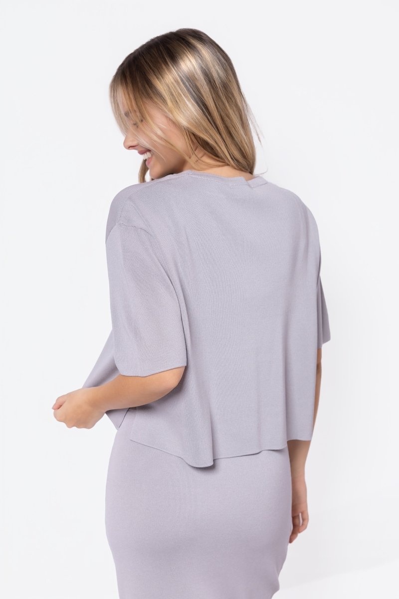 Nova Top (Light Grey) - Top - Yakira Bella