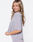 Nova Top (Light Grey) - Top - Yakira Bella
