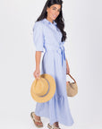 NYLAH DRESS (BLUE STRIPE) - Dress - Yakira Bella