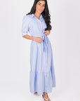 NYLAH DRESS (BLUE STRIPE) - Dress - Yakira Bella