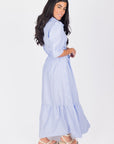 NYLAH DRESS (BLUE STRIPE) - Dress - Yakira Bella