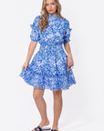 Olivia Dress 39" (Blue Pattern) - Dress - Yakira Bella