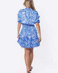 Olivia Dress 39" (Blue Pattern) - Dress - Yakira Bella