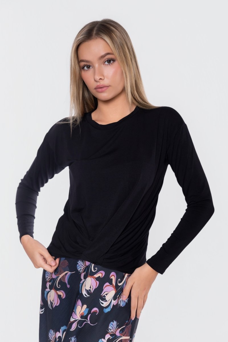 Olly Top (Black) - Top - Yakira Bella