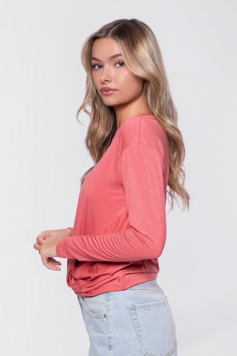 Olly Top (Coral) - Top - Yakira Bella