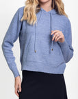 ORA HOODIE SWEATER (BLUE) - Top - Yakira Bella