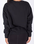 OVERSIZED CREWNECK SWEATSHIRT (BLACK) - Top - Yakira Bella