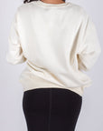 OVERSIZED CREWNECK SWEATSHIRT (IVORY) - Top - Yakira Bella