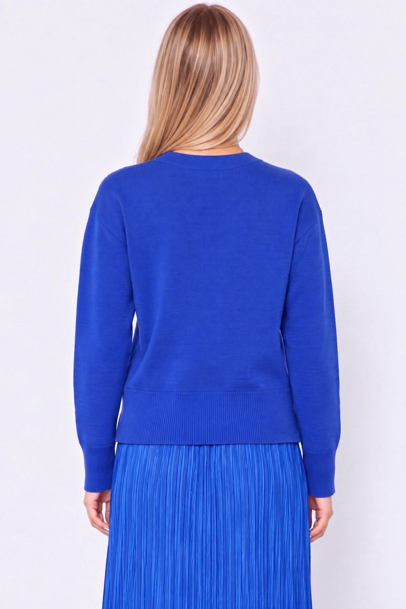 Oversized Sweater (Blue) - Top - Yakira Bella