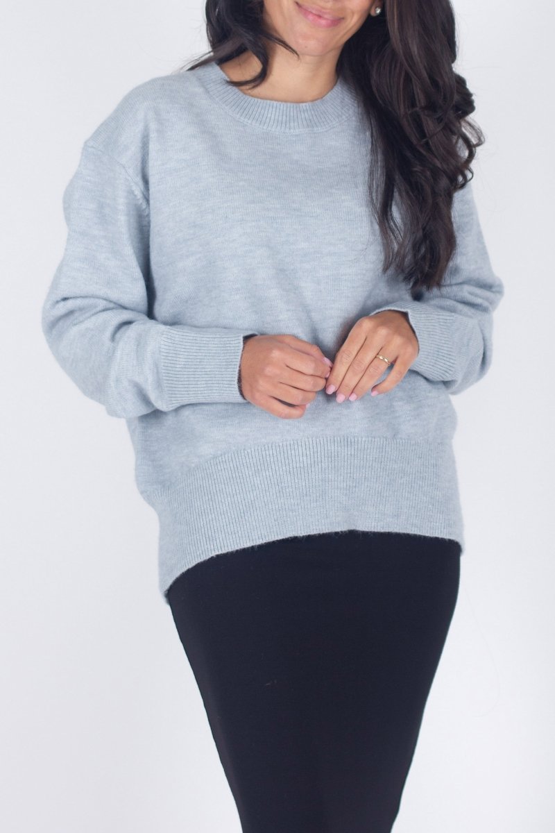 OVERSIZED SWEATER (BLUE) - Top - Yakira Bella