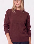 Oversized Sweater (Burgundy) - Top - Yakira Bella