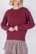 Oversized Sweater (Burgundy)