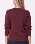 Oversized Sweater (Burgundy) - Top - Yakira Bella