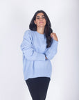 OVERSIZED SWEATER (LIGHT BLUE) - Top - Yakira Bella