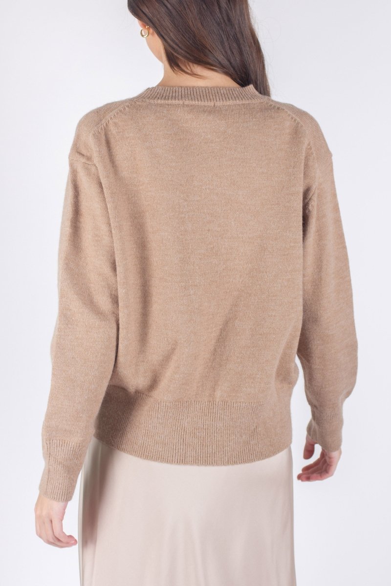 OVERSIZED SWEATER (LIGHT BROWN) - Top - Yakira Bella