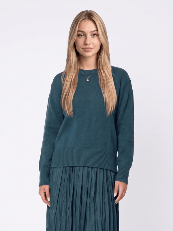 Oversized Sweater (Teal Green) - Top - Yakira Bella