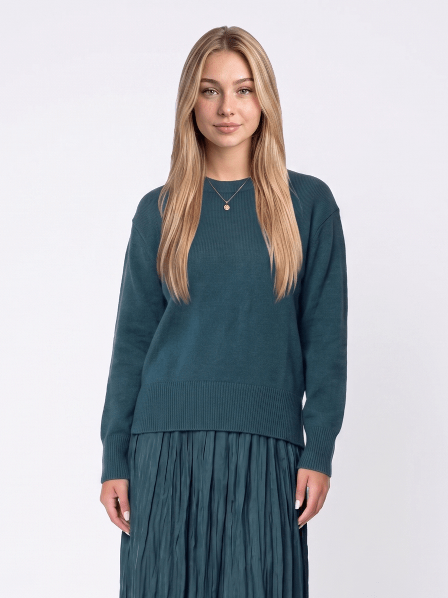 Oversized Sweater (Teal Green) - Top - Yakira Bella