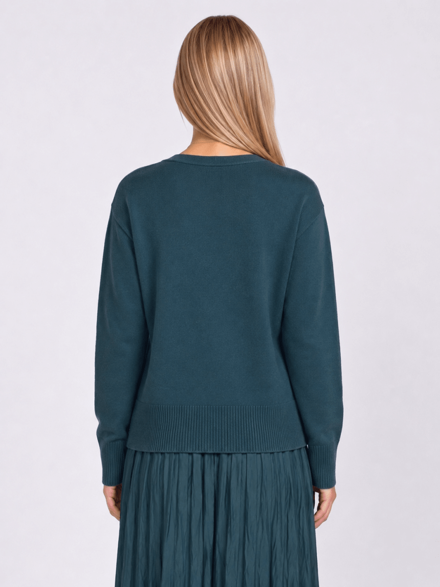 Oversized Sweater (Teal Green) - Top - Yakira Bella