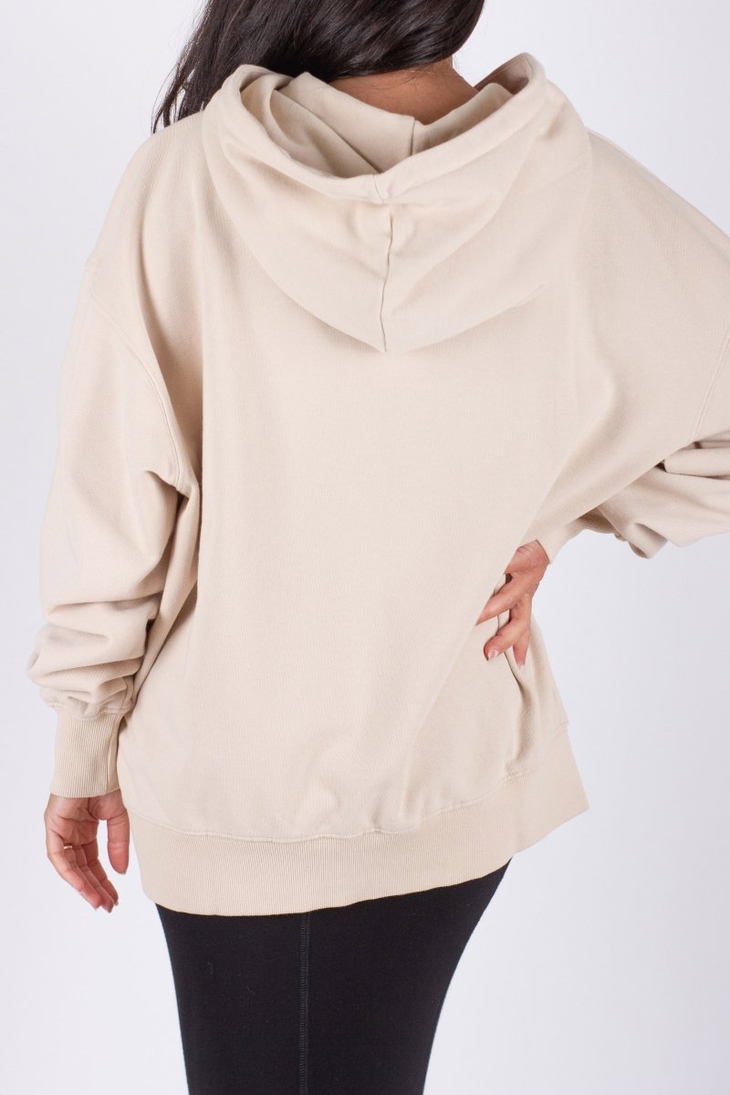 OVERSIZED SWEATSHIRT HOODIE (BEIGE) - Top - Yakira Bella