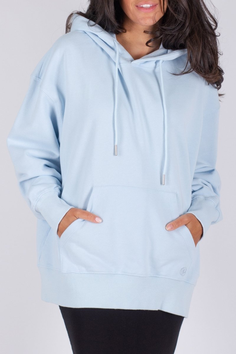 OVERSIZED SWEATSHIRT HOODIE (LIGHT BLUE) - Top - Yakira Bella