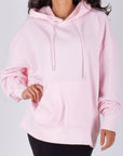 OVERSIZED SWEATSHIRT HOODIE (LIGHT PINK) - Top - Yakira Bella