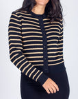 PAIGE CARDIGAN (BLACK/KHAKI) - Top - Yakira Bella