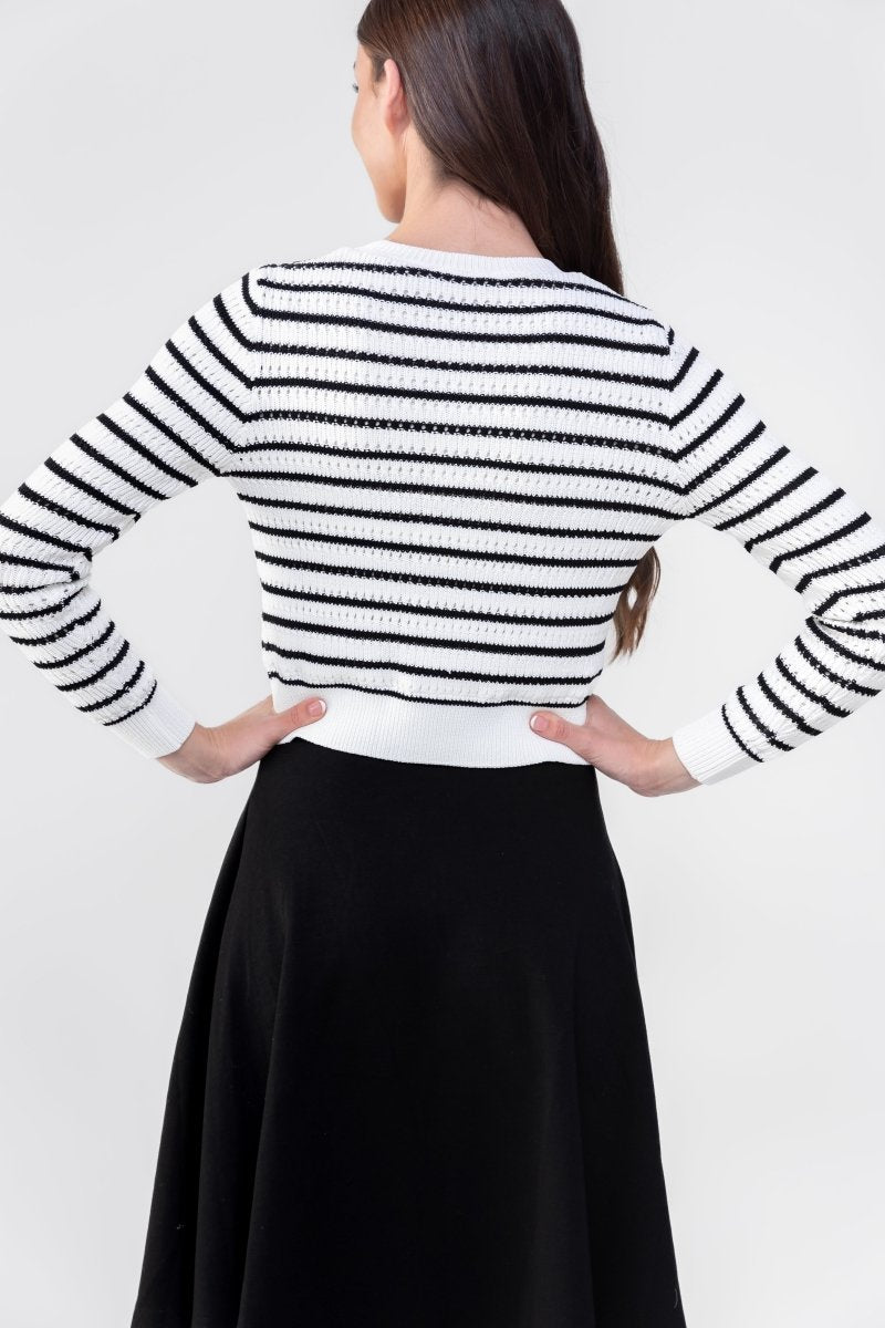 PAIGE TOP (BLACK STRIPE) - Top - Yakira Bella