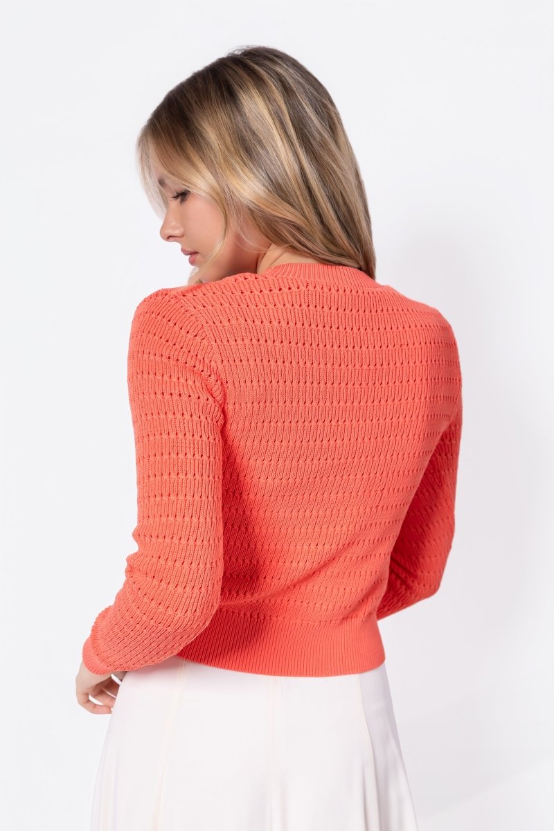 Paige Top (Bright Coral Pink) - Top - Yakira Bella