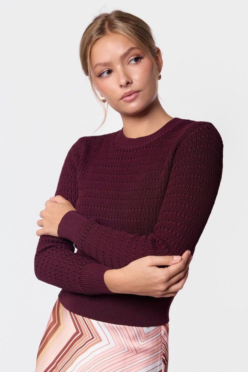 Paige Top (Burgundy) - Top - Yakira Bella