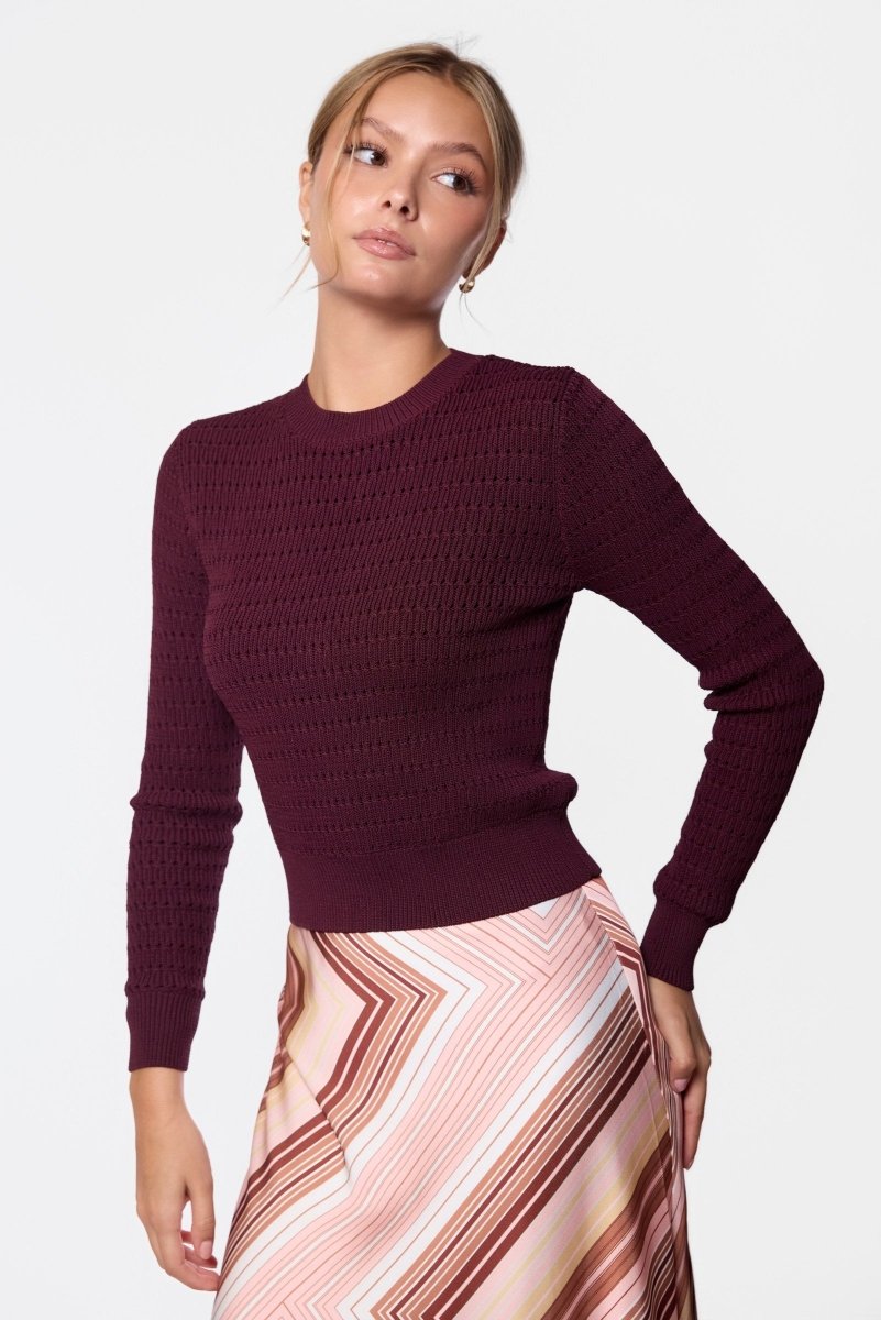 Paige Top (Burgundy) - Top - Yakira Bella