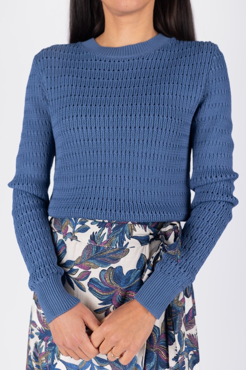 PAIGE TOP (DARK DENIM) - Top - Yakira Bella