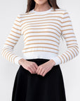 PAIGE TOP (KHAKI STRIPE) - Top - Yakira Bella