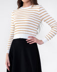 PAIGE TOP (KHAKI STRIPE) - Top - Yakira Bella