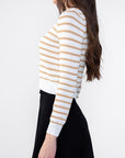 PAIGE TOP (KHAKI STRIPE) - Top - Yakira Bella