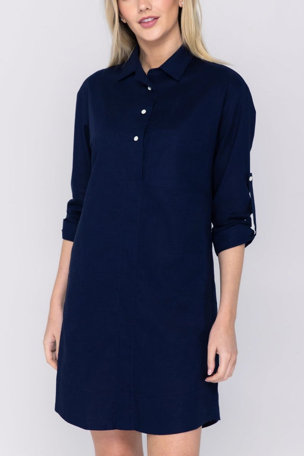PARKER DRESS (NAVY) 37" - Dress - Yakira Bella